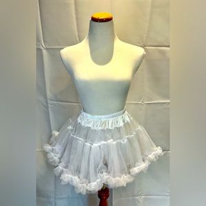 Halloween/cosplay/ burlesque Women’s white tutu mini